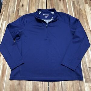 Ibkul Pullover Mens XL Blue Megaheat Rx 1/4 Zip Sweatshirt Outdoor Golf‎ Preppy